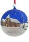 Ziemassvētku eglītes rotājums, 11 cm diametrs, ar rokām veidots Ziemassvētku rotājums / 1 gab., Zils, 011-54Blue цена и информация | Eglīšu rotājumi | 220.lv