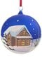 Ziemassvētku eglītes rotājums, 11 cm diametrs, ar rokām veidots Ziemassvētku rotājums / 1 gab., Zils, 011-54Blue цена и информация | Eglīšu rotājumi | 220.lv