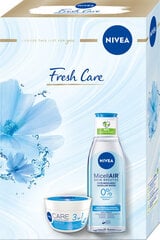 Komplekts Nivea Fresh Care: dienas sejas krēms 3in1, 100 ml + micelārais ūdens, 200 ml cena un informācija | Sejas krēmi | 220.lv