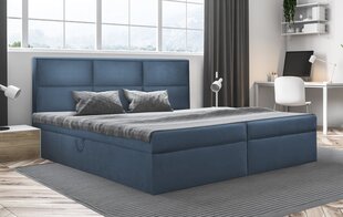 Кровать Trio, 140x200 см, синяя цена и информация | Кровати | 220.lv