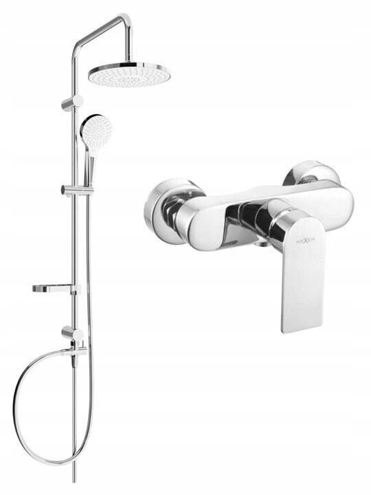 Dušas sistēma ar jaucējkrānu Mexen Erik Royo, Chrome cena un informācija | Dušas komplekti un paneļi | 220.lv