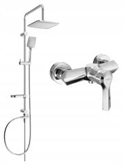 Dušas sistēma ar jaucējkrānu Mexen Sven Sabre, Chrome cena un informācija | Dušas komplekti un paneļi | 220.lv