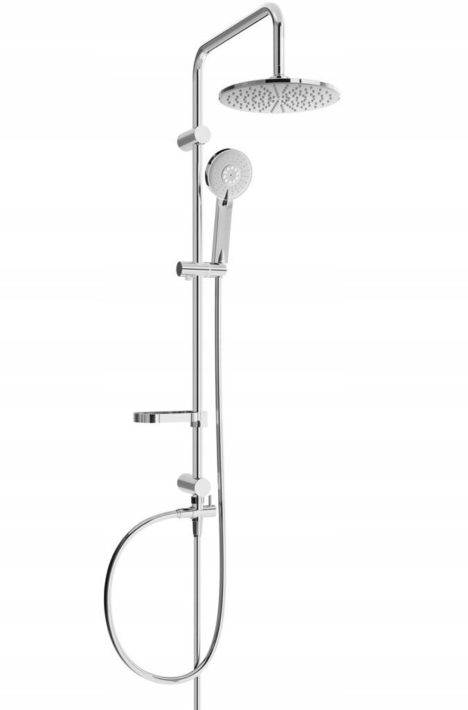 Dušas sistēma ar termostata jaucējkrānu Mexen Carl Cube 2, Chrome cena un informācija | Dušas komplekti un paneļi | 220.lv