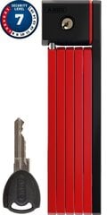 Velosipēda slēdzene Abus Folding Bordo uGrip 5700k, 80 cm, sarkana cena un informācija | Velosipēdu slēdzenes | 220.lv