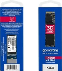 GoodRam SSDPR-PX500-256-80 цена и информация | Внутренние жёсткие диски (HDD, SSD, Hybrid) | 220.lv