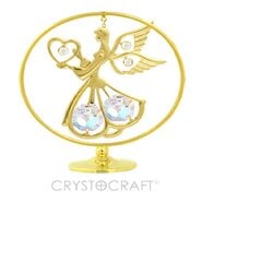 Ангел  в круге с кристаллами SWAROVSKI цена и информация | Детали интерьера | 220.lv