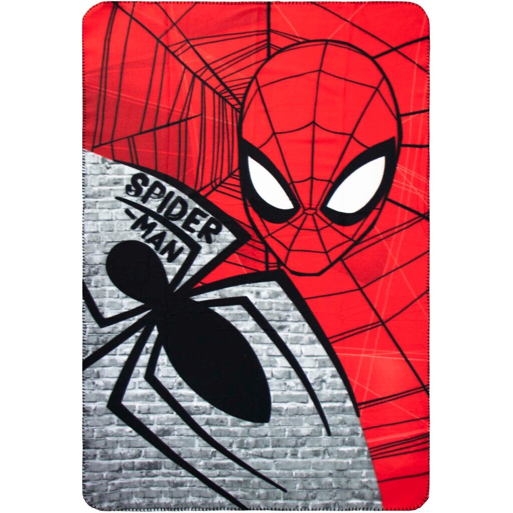 Bērnu pleds Spiderman, 100x150 cm cena un informācija | Gultas pārklāji, pledi | 220.lv