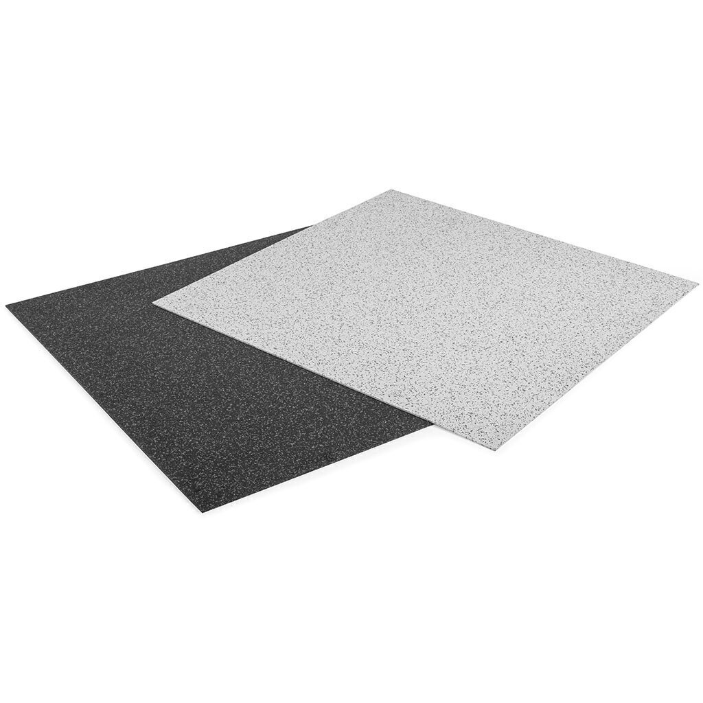 Aizsargājošs grīdu paklājiņš Gymstick Pro 102x102 cm, melns/pelēks cena un informācija | Piederumi un aksesuāri trenažieriem | 220.lv
