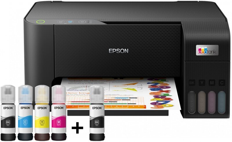 Epson EcoTank L3210 cena un informācija | Printeri un daudzfunkcionālās ierīces | 220.lv