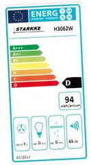 Starkke-Schlosser H3062W-60 cena un informācija | Tvaika nosūcēji | 220.lv