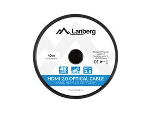 Lanberg CA-HDMI-20FB-0400-BK cena un informācija | Kabeļi un vadi | 220.lv