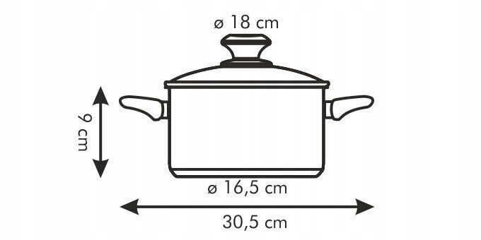 Presto katls ar vāku, 18 cm, 2.0 l цена и информация | Katli, tvaika katli | 220.lv