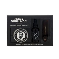 Bārdas kopšanas komplekts Percy Nobleman Premium Beard Care Kit, 3 instrumenti цена и информация | Косметика и средства для бритья | 220.lv