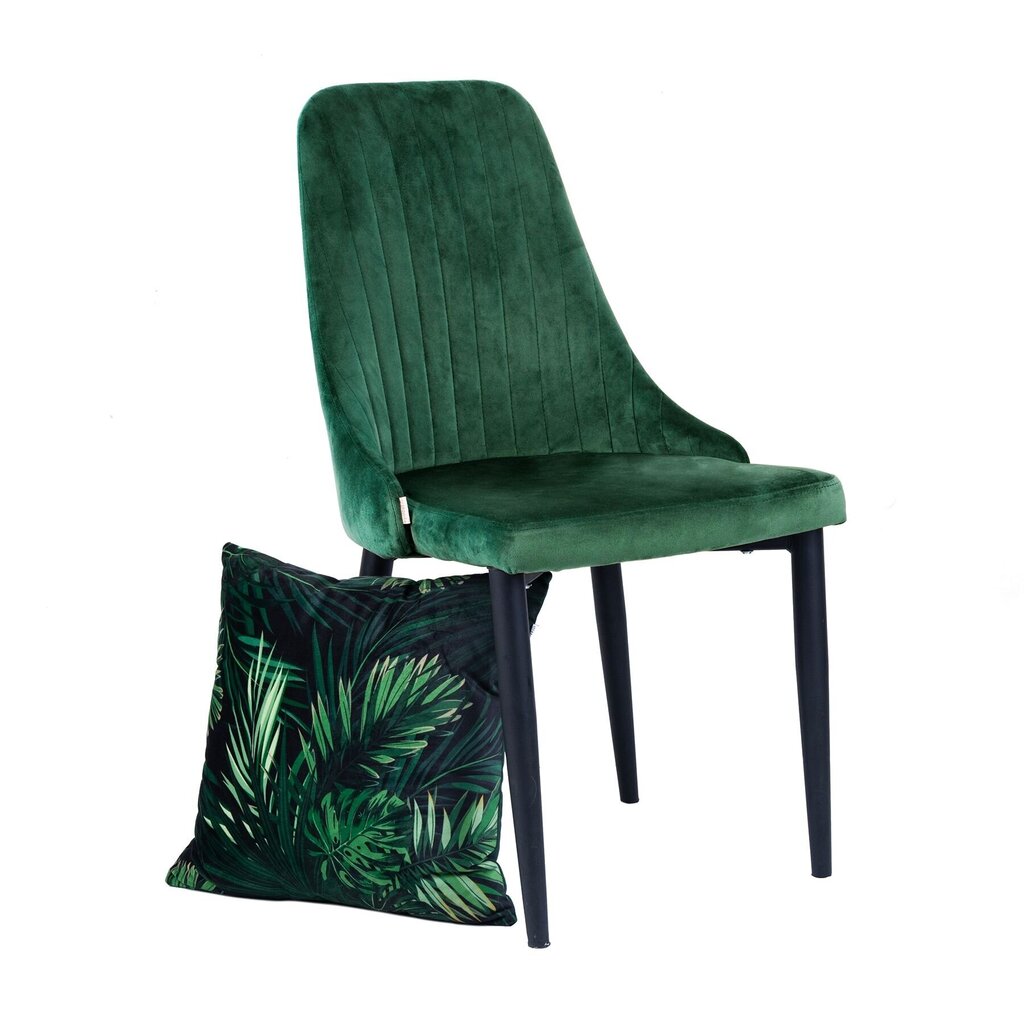 LOUIS Zaļš krēsls 44x59x88 cm cena un informācija | Virtuves un ēdamistabas krēsli | 220.lv