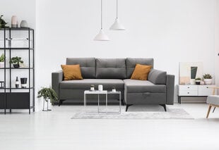 Stūra dīvāns Olimp, pelēks cena un informācija | Stūra dīvāni | 220.lv