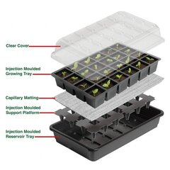 Mini siltumnīca stādiem 37,5 x 23 cm cena un informācija | Podi stādiem un pārstādīšanai | 220.lv