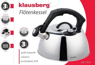 Klausberg tējkanna ar termometru, 3,0 l цена и информация | Чайники, кофейники | 220.lv