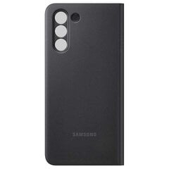Samsung Clear View Standing Cover with Intelligent Display piemērots Samsung Galaxy S21 5G melns (EF-ZG991CBEGEE) cena un informācija | Telefonu vāciņi, maciņi | 220.lv