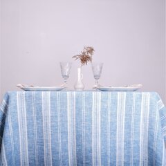 Lina galdauts, zilā krāsā, 135x200 cm. cena un informācija | Galdauti, salvetes | 220.lv