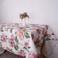 Lina puķains galdauts, impregnēts, 147x147 cm. cena un informācija | Galdauti, salvetes | 220.lv