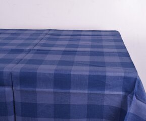 Zilā krāsā lina galdauts, 148x250 cm. цена и информация | Скатерти, салфетки | 220.lv