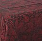 Lina galdauts, melnā un sarkanā krāsā, 144x200 cm. cena un informācija | Galdauti, salvetes | 220.lv