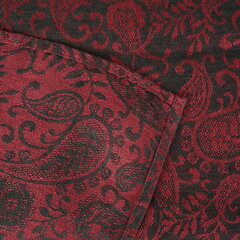 Lina galdauts, melnā un sarkanā krāsā, 144x320 cm. цена и информация | Скатерти, салфетки | 220.lv