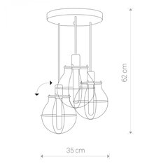 Nowodvorski Lighting piekaramā lampa Manufacture III 9740 cena un informācija | Lustras | 220.lv