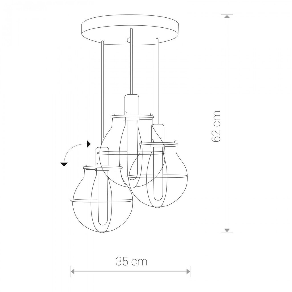 Nowodvorski Lighting piekaramā lampa Manufacture III 9740 cena un informācija | Piekaramās lampas | 220.lv