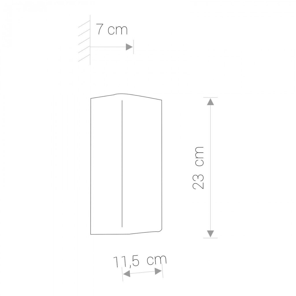 Nowodvorski Lighting sienas lampa Bergen White 9706 цена и информация | Sienas lampas | 220.lv