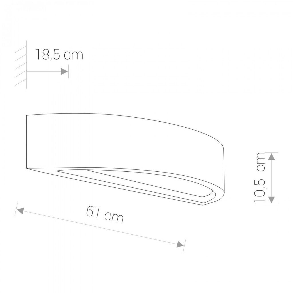 Nowodvorski Lighting sienas lampa Arch M 9720 цена и информация | Sienas lampas | 220.lv