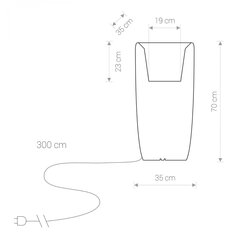 Nowodvorski Lighting galda lampa Flowerpot M 9712 cena un informācija | Galda lampas | 220.lv