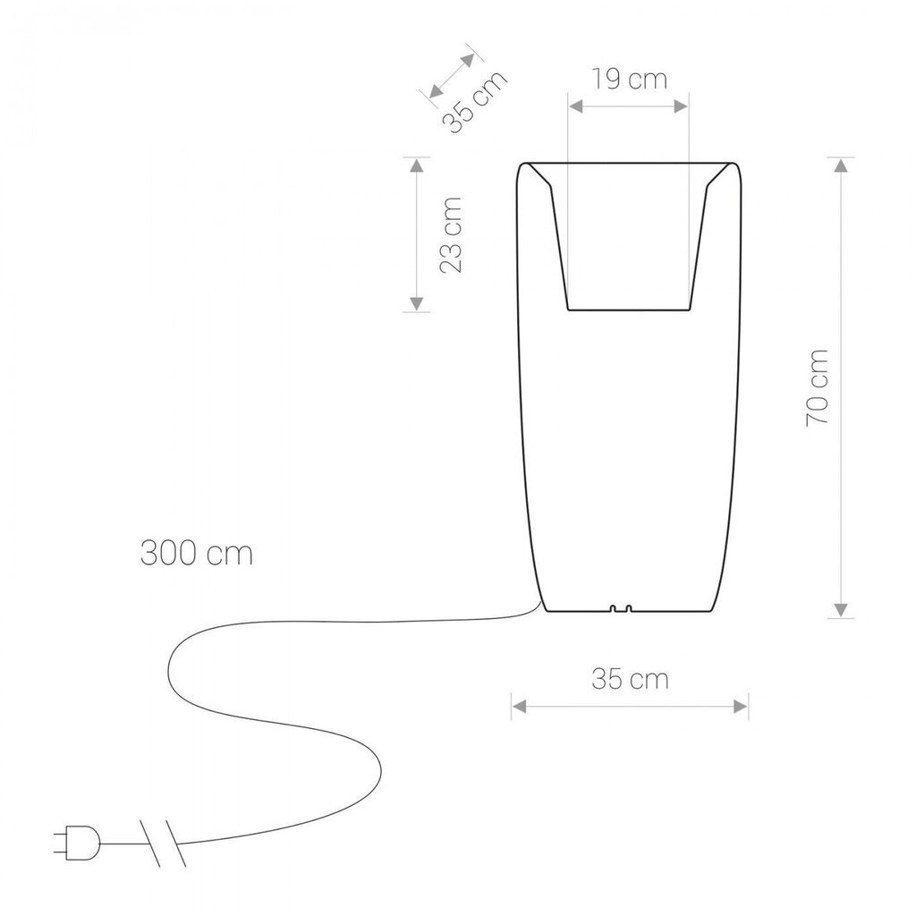 Nowodvorski Lighting galda lampa Flowerpot M 9712 cena un informācija | Galda lampas | 220.lv