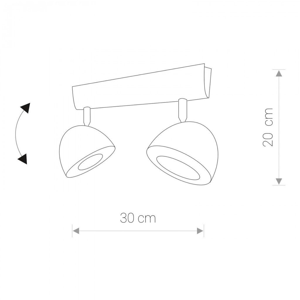 Nowodvorski Lighting griestu gaismeklis Vespa White II 9593 cena un informācija | Griestu lampas | 220.lv