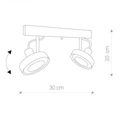 Nowodvorski Lighting griestu gaismeklis Cross White II 9602 cena un informācija | Griestu lampas | 220.lv