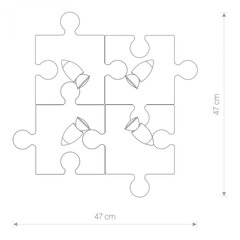 Nowodvorski потолочный светильник Puzzle Gray IV 9728 цена и информация | Потолочные светильники | 220.lv