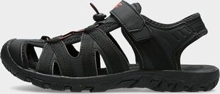 Vīriešu sandales 4f H4L20 SAM003, melnas cena un informācija | Vīriešu iešļūcenes, sandales | 220.lv