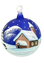 Большой пузырь для Рождественской елки, синий цена и информация | Елочные игрушки | 220.lv