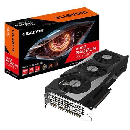 Gigabyte Radeon RX 6600 XT Gaming OC PRO 8G cena un informācija | Videokartes (GPU) | 220.lv