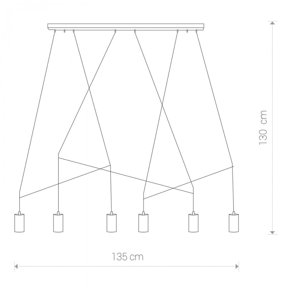 Nowodvorski Lighting piekaramā lampa Imbria White VI 9674 cena un informācija | Lustras | 220.lv