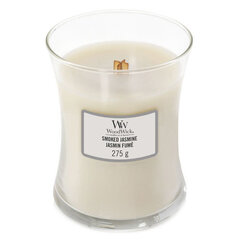 WoodWick aromātiskā svece Smoked Jasmine, 275 g cena un informācija | Sveces un svečturi | 220.lv