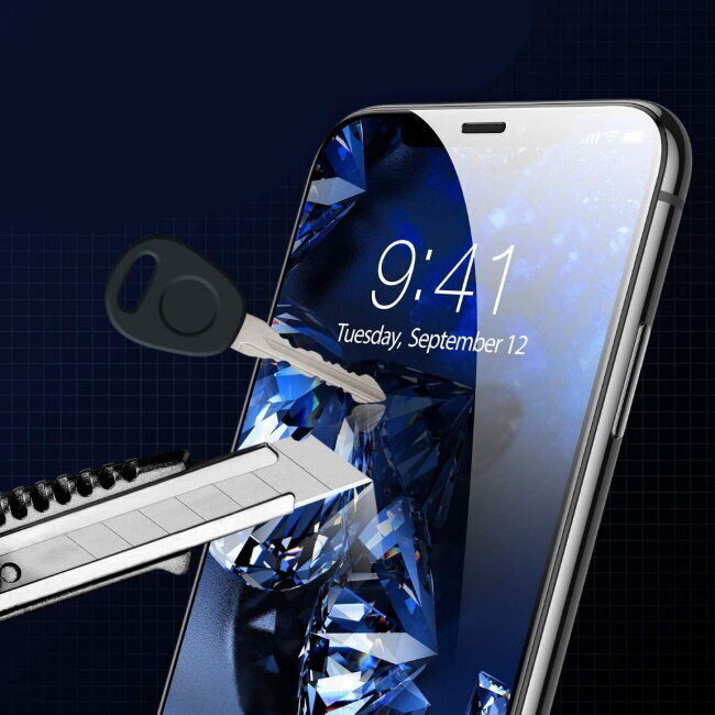 Hofi Pilna ekrāna 9H Aizsargstikls PRO+ ekstra aizsardzība telefona ekrānam priekš Apple iPhone 12 Pro Max ar Melnu rāmīti cena un informācija | Ekrāna aizsargstikli | 220.lv