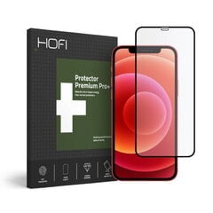 Hofi Pilna ekrāna 9H Aizsargstikls PRO+ ekstra aizsardzība telefona ekrānam priekš Apple iPhone 12 Pro Max ar Melnu rāmīti cena un informācija | Mobilo telefonu aksesuāri | 220.lv