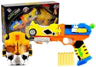 Pistole-robots 2in1 ar šāviņiem un masku cena un informācija | Rotaļlietas zēniem | 220.lv