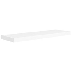 vidaXL sienas plaukts, balts, 80x23,5x3,8 cm, MDF цена и информация | Полки | 220.lv