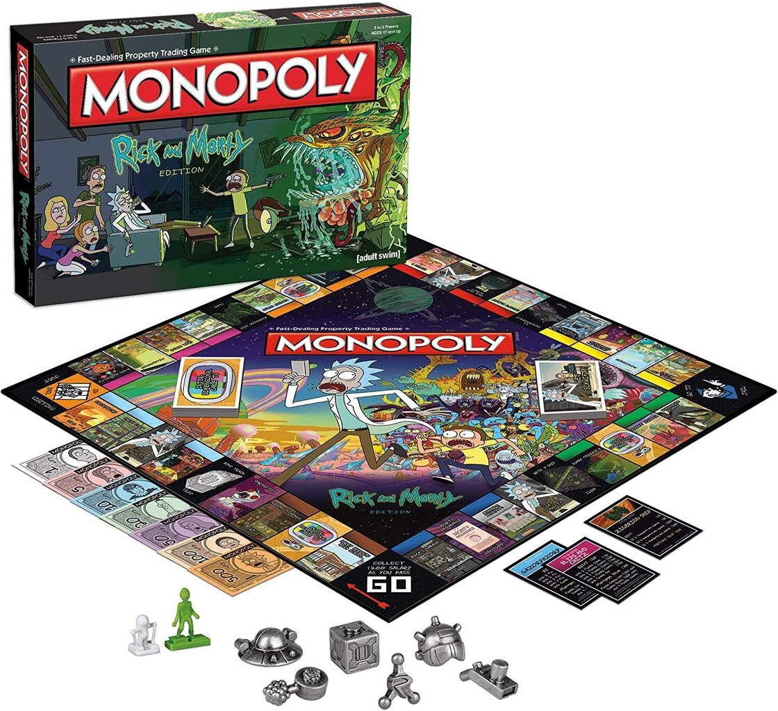 MONOPOLY RICK&MORTY настольная игра (на английском яз.) цена | 220.lv