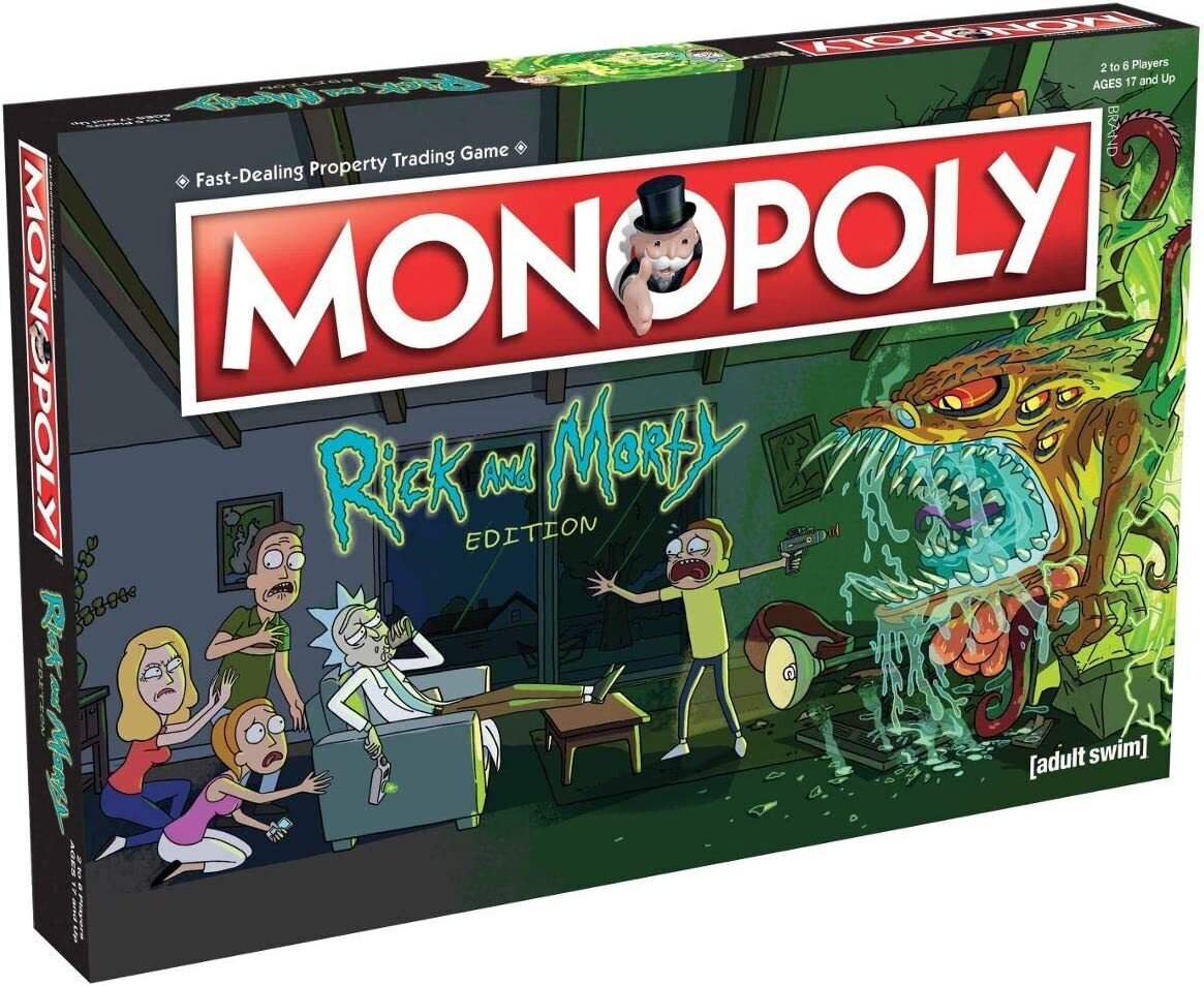 MONOPOLY RICK&MORTY galda spēle (Angļu val.) cena un informācija | Galda spēles | 220.lv