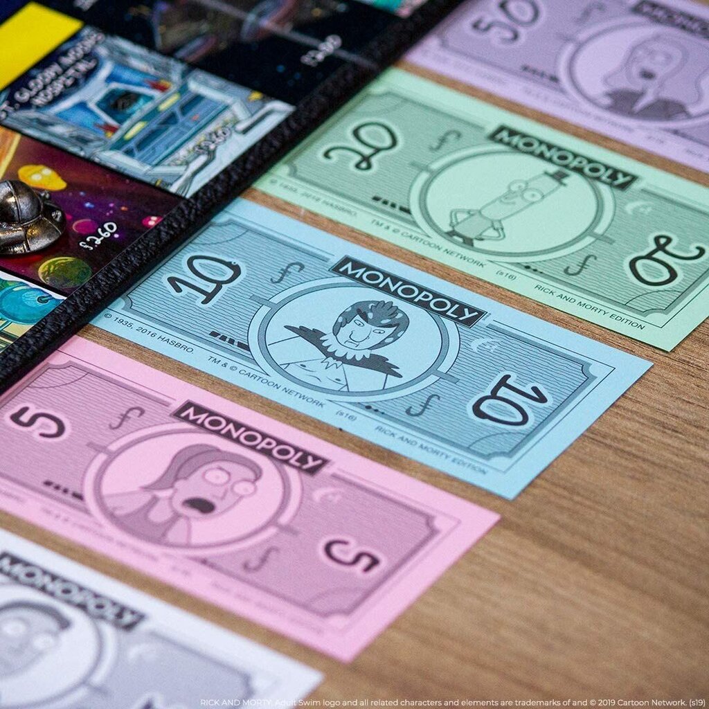 MONOPOLY RICK&MORTY galda spēle (Angļu val.) cena un informācija | Galda spēles | 220.lv