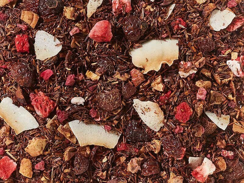 Rooibos tēja "StrawberryRaspberry", organisko zemeņu/aveņu aromāts, 100 g cena un informācija | Tēja | 220.lv