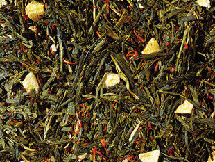 Зеленый чай "Green tea blend Sencha Red Ginseng flavoured" со вкусом женьшеня 100 г цена и информация | Чай | 220.lv